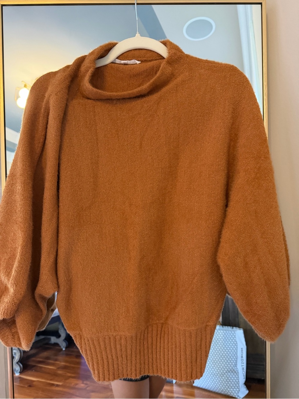 Melissa Nepton Cozy Oversized Women's Sweater in Rust